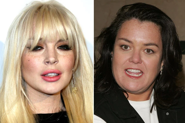 Lindsay Lohan and Rosie O'Donnell Lindsay Lohan and Rosie O'Donnell