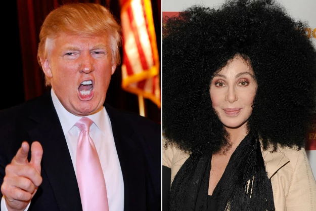 Donald-Trump-Cher Donald Trump and Cher