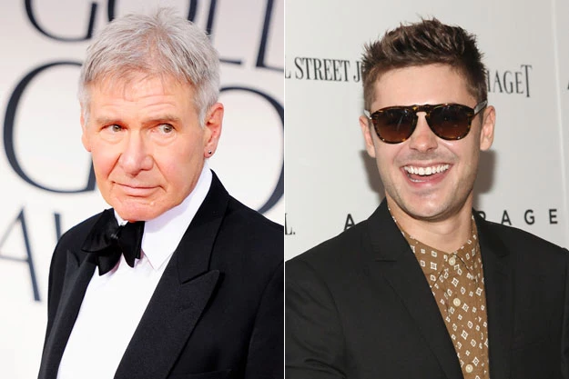 Harrison Ford + Zac Efron Harrison Ford + Zac Efron