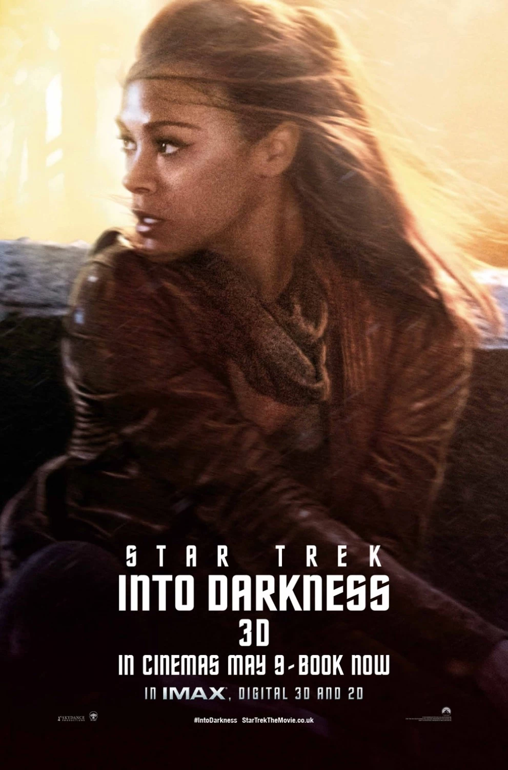 Star Trek Into Darkness Poster Zoe Saldana Star Trek Into Darkness Poster