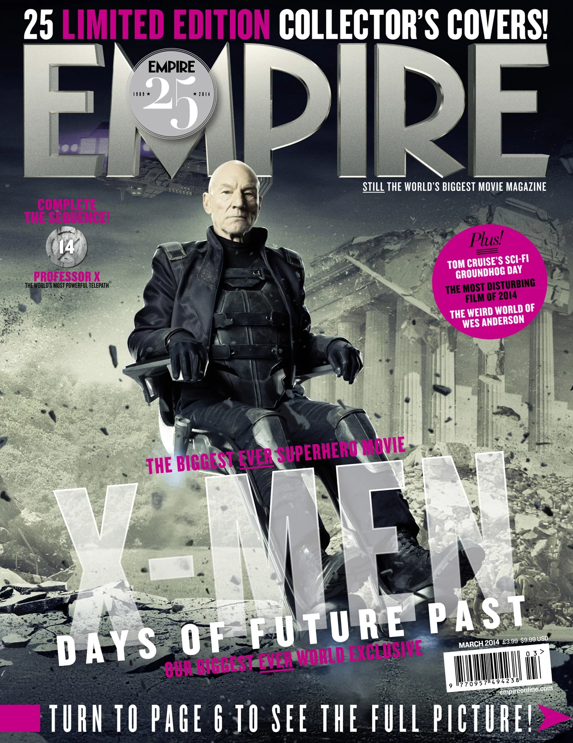 X-Men Days of Future Past Empire Cover Professor X X-Men Days of Future Past Empire Cover Professor X